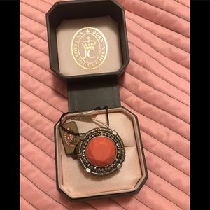 Juicy Couture adjustable coral ring